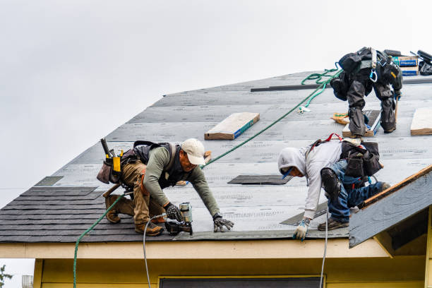 Professional Roofing technician working in Houlton, WI